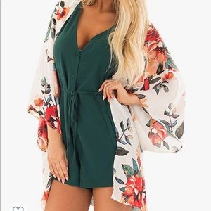 Womens Floral Kimono Cardigan Chiffon Cover Ups Tops XXL